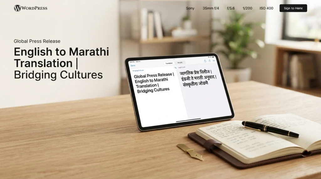 English to Marathi Translation